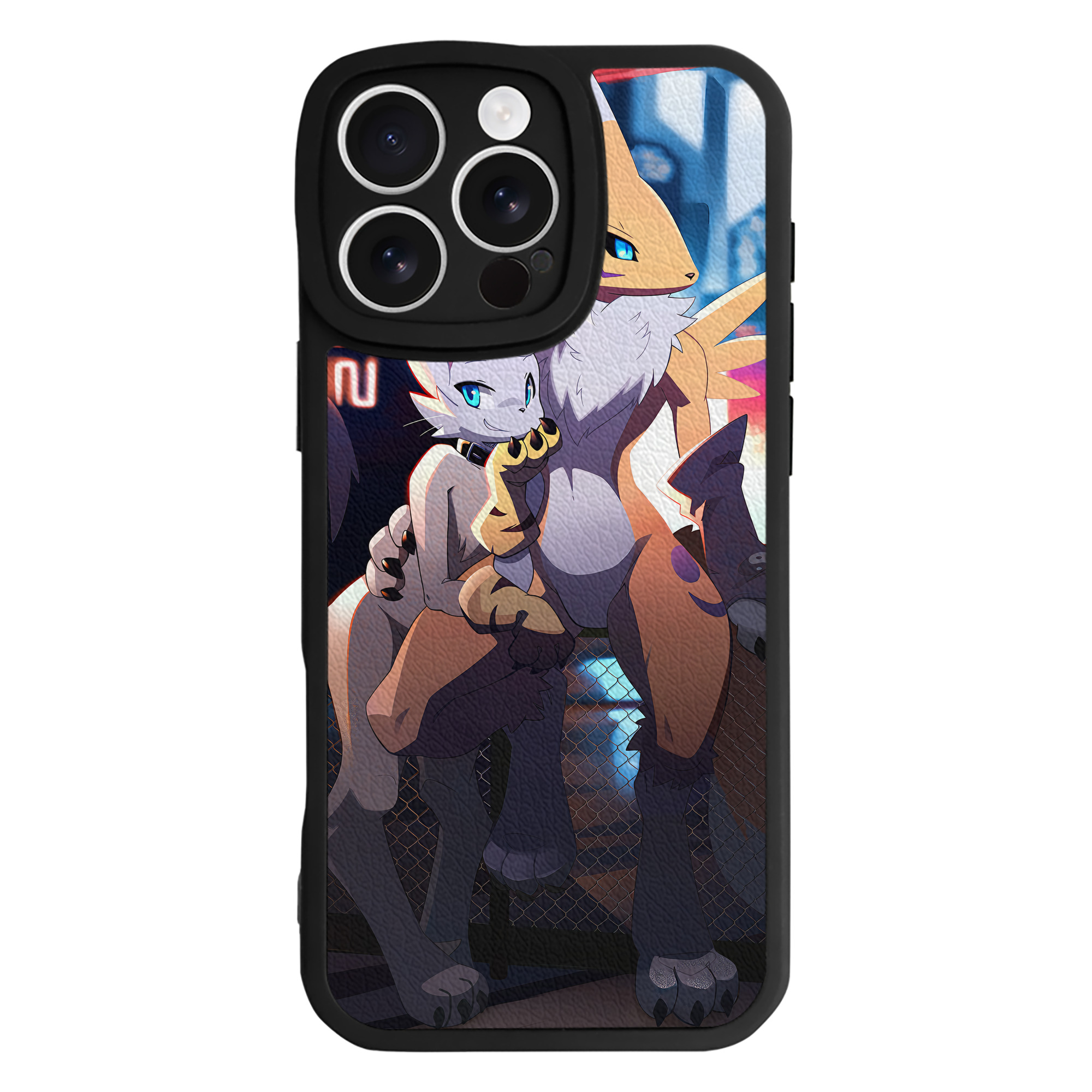 （画像用） Digimon デジタルモンスター/デジモン 【iPhone 16シリーズ対応】シリコンスマホケース（レザー調） 材質：シリコン
